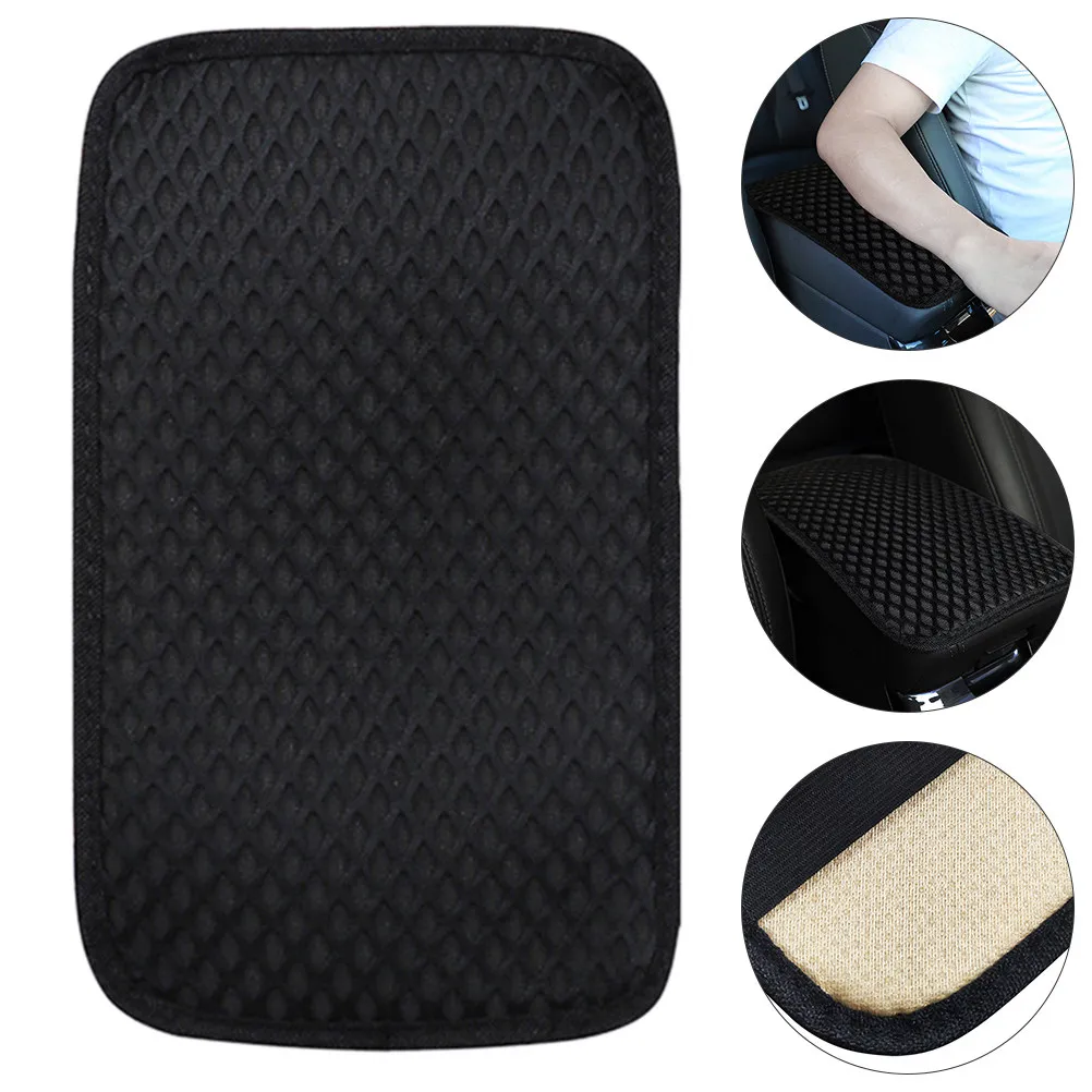 

Mesh Car Armrest Cover Non-Slip Durable Pad For Center Console Auto Interior Protector Accessory Cushion Supply