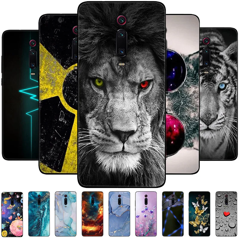 For Xiaomi Mi 9T Pro Case Cover on Redmi K20 Soft Matte Animals Silicone Phone Case For Xiomi Mi9T Mi 9T 9 T T9 Pro 9Pro Bumper