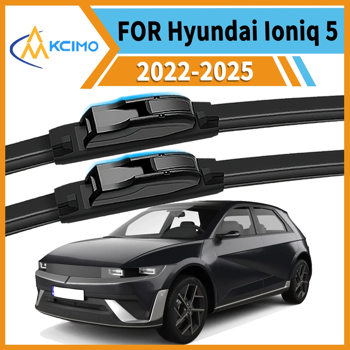 

Premium All-Season Duo 2 Front Wiper Blades Compatible with for Hyundai Ioniq 5 2022-2025 Crystal Clear Vision & Enhanced Safety