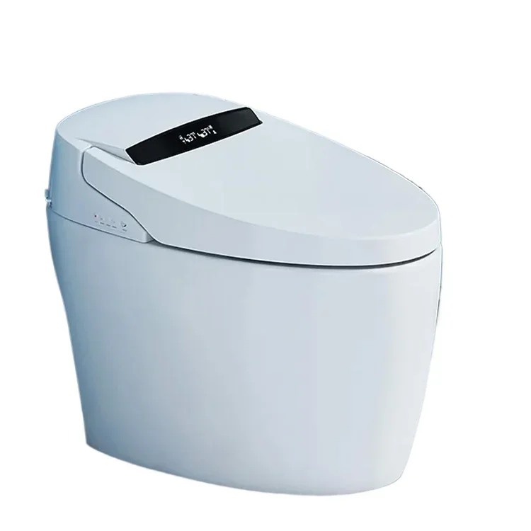 Bathroom Intelligent Toilete Heated Inodoro Con Sensor Smart Toilet Ceramic S Trap Siphonic Toilet Commodes