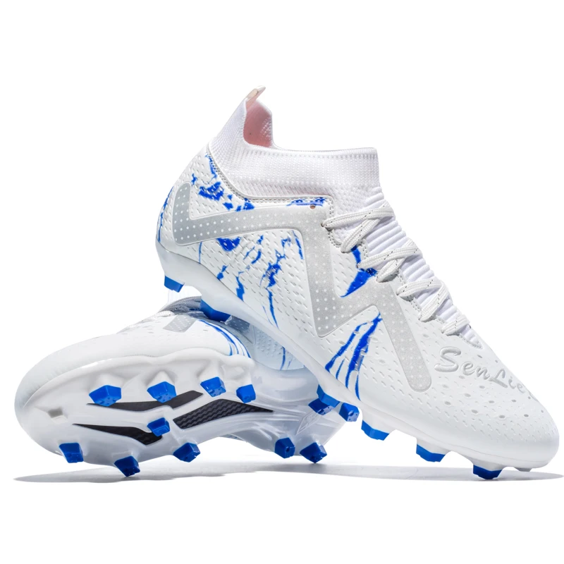

Новые футбольные бутсы мужские противоскользящие удобные длинные спортивные туфли на шнуровке мужские износостойкие легкие футбольные бутсы мужские