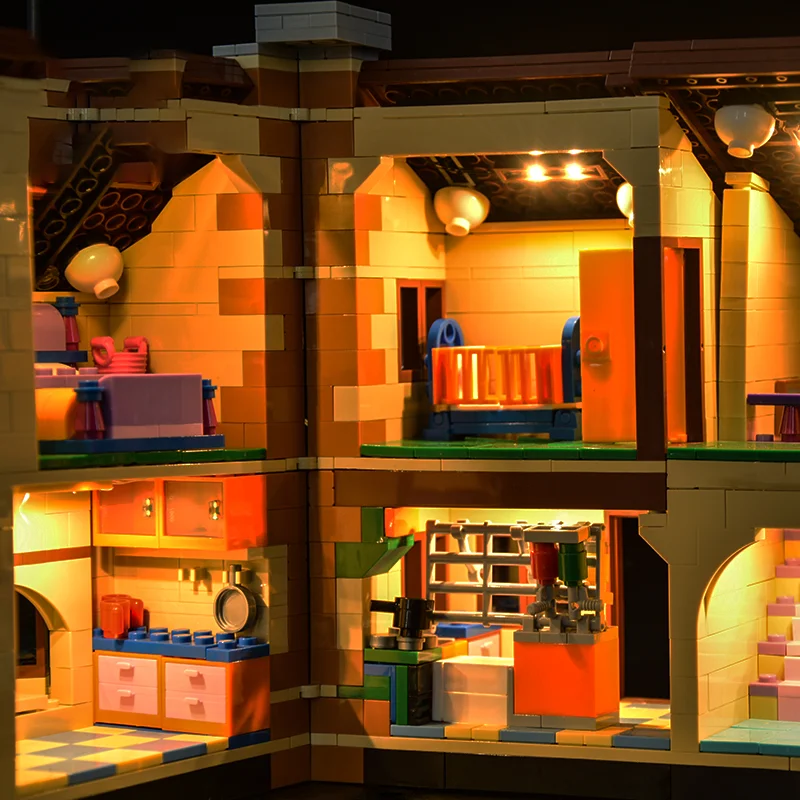 No Bricks LED Light Kit for The Simpsons House 71006