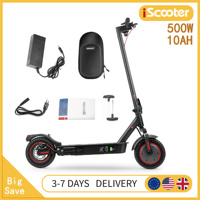 E-Scooter iScooter i9Max 10in 500W Max Motor Dual Shock Absorption Scooters for Adult 35KM/H 10Ah Honeycomb Tire Scooter