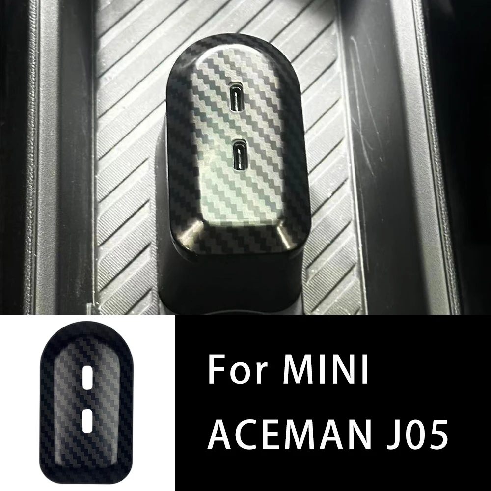 For Mini E SE J05 Aceman Auto Accessories Car Rear Charging C Port Decoration Cover Sticker