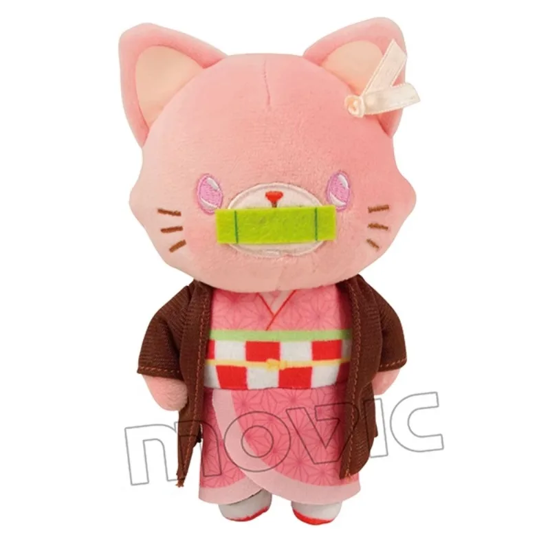 Dalam stok asli MOVIC WithCAT Kamado Tanjirou Kamado Nezuko Agatsuma Zenitsu Hashibira Inosuke Tomioka Giyuu mainan boneka mewah