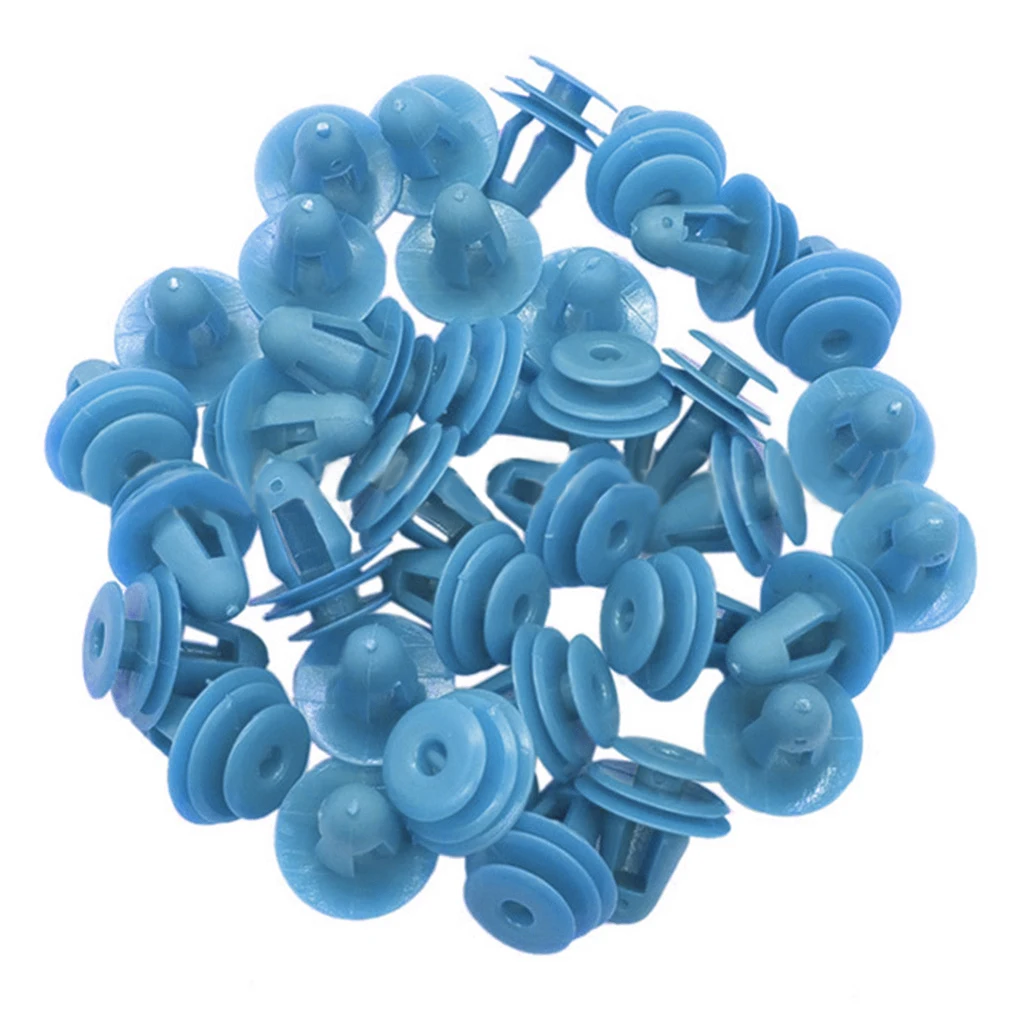 50 قطعة لوحة الباب العالمية السحابة سيارة الداخلية تقليم مقاطع ثابتة مجموعة المشبك مشبك دفع التجنيب العجلة الخارجية الأبيض