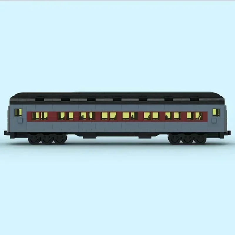 Moc Bouwstenen Stadsautomodel De Polar Express Trein Technologie Modulaire Blokken Geschenken Kerst Speelgoed DIY Sets Montage