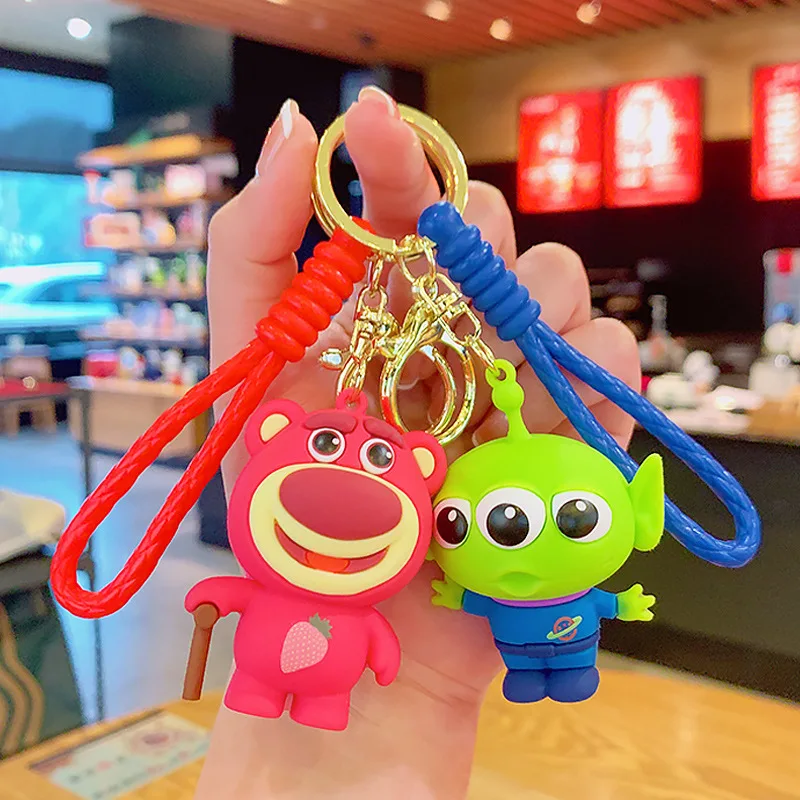 ディズニー漫画トイストーリーキーホルダー、ウッディ、エイリアン、シニアポテト、ヘッドキーリング、バックパック、ハンギングアクセサリー、ガール、ハンドバッグ、オーナメント、キュート