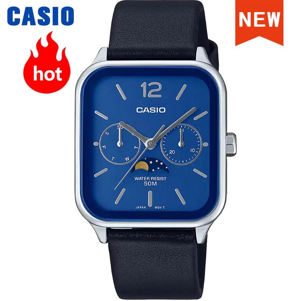 Casio メンズ腕時計 MTP-M305 スクエア クォーツ 5気圧防水