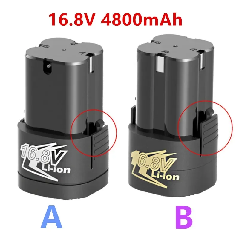 2024 16.8V 4800mAh Lithium Battery 18650 Li-ion Battery Power Tools Accessories for Cordless Screwdriver Electric Drill Batter