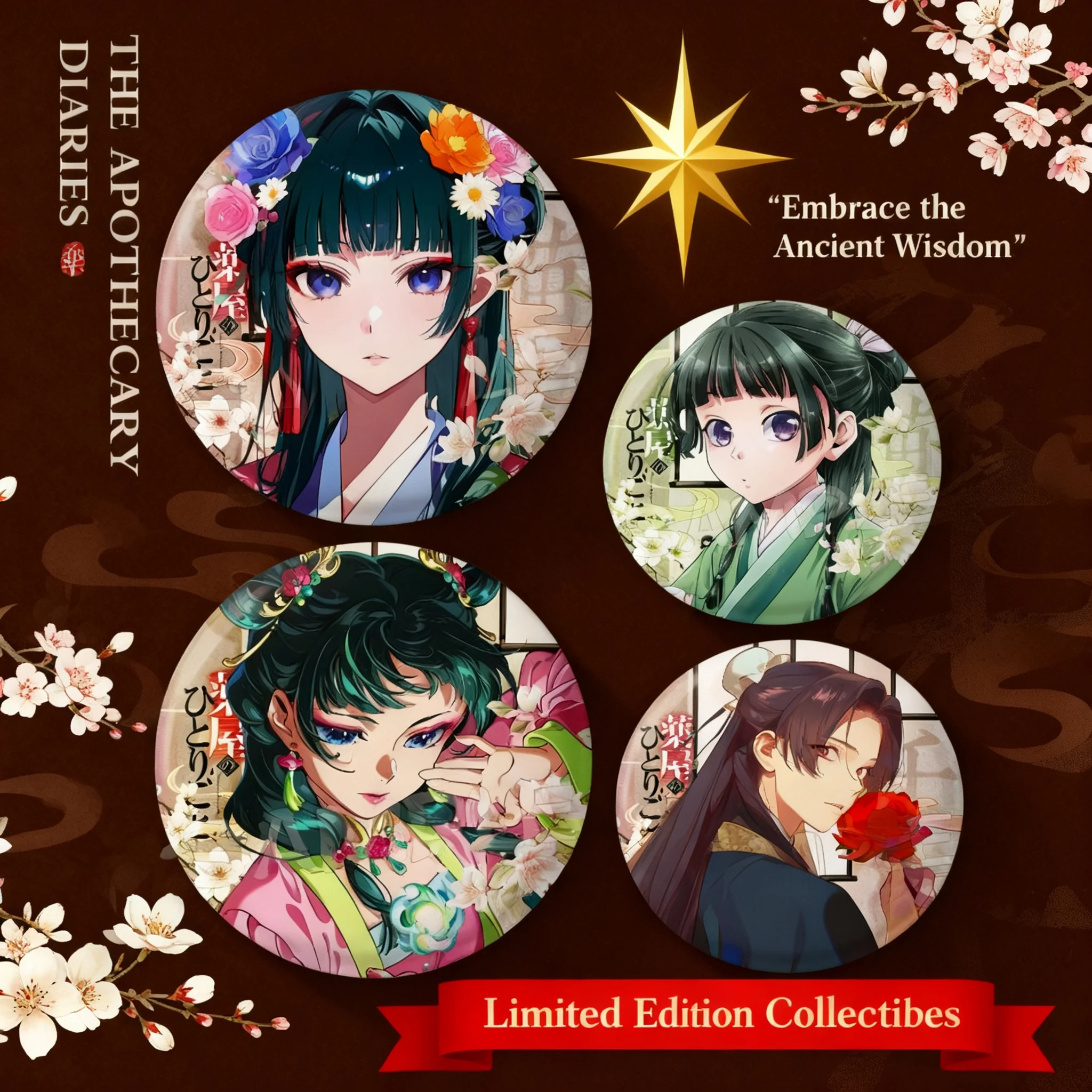 

Anime New Cat Ren Shi Character Double Flash 75mm Badge Brooch Pin Decoration Merchandise Collectible Gift for Fans Cosplay