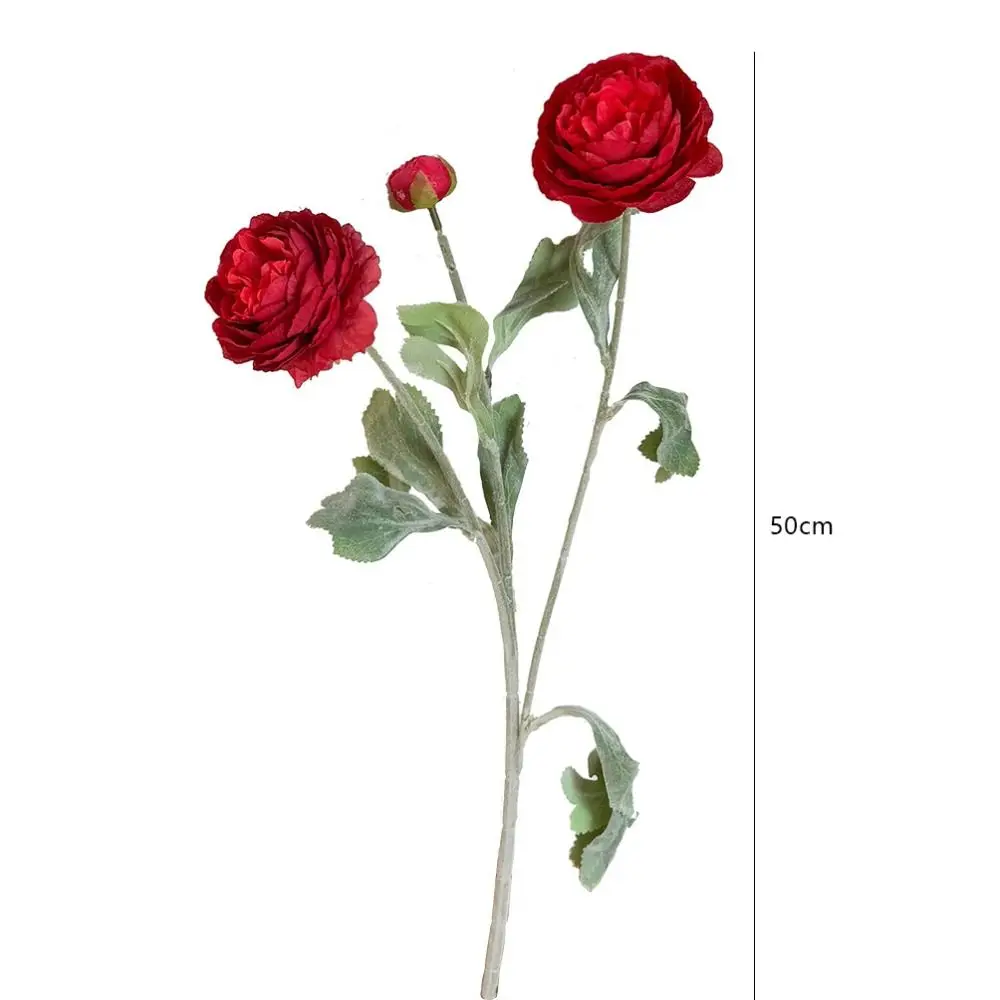 1PCS DIY Gift 3 Heads Artificial Flowers Peony Color Flower Arrangement Fake Bouquet Silk Bouquet Peony Vase Flower Arrangement