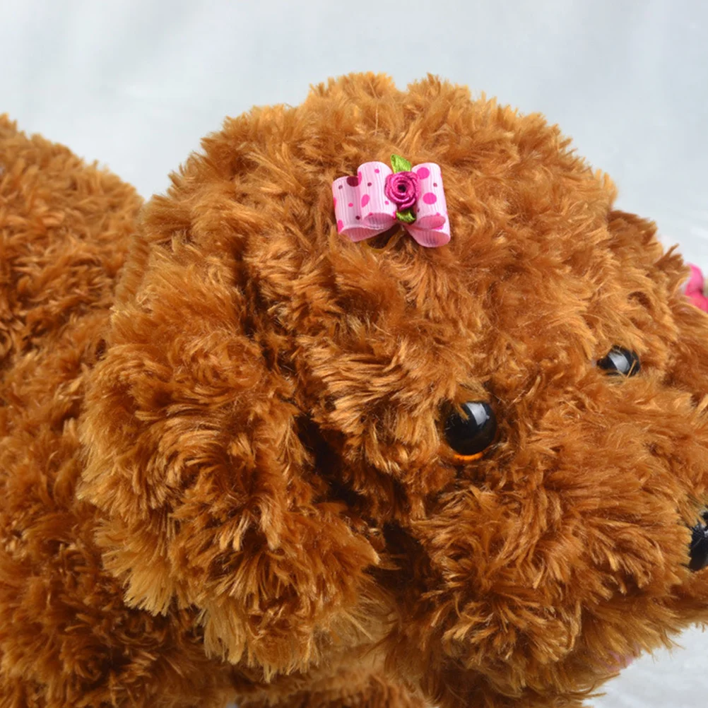 

20pcs Dog Bowknot Tie Dog Rope For Rope Daily Wear Random Tie Color Holder Hair Ring Hair Holder