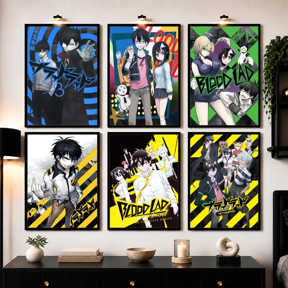 Supernatural Comedy Anime B-Blood Lad Poster Wall Art Print Sticker for Bedroom Living Room Dorm Office Modern Home Decor