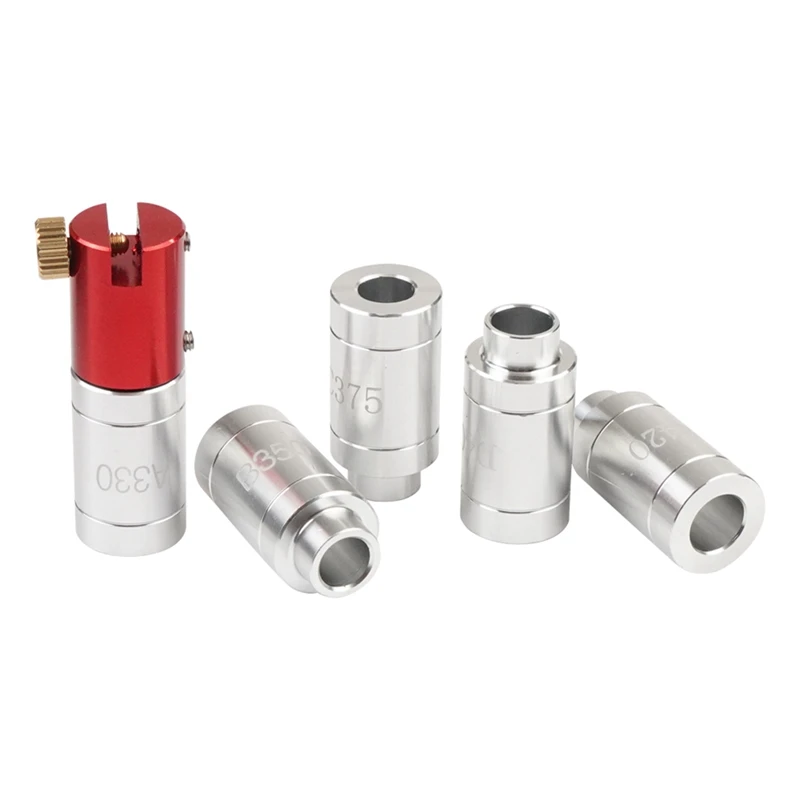 Corpo calibro con 5 boccole per kit misuratore di spazio frontale A330,C375,D400,B350,E420 con corpo per controllare la maggior parte dei colletti di bottiglia