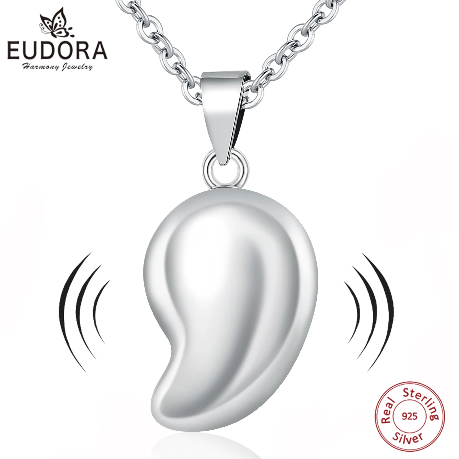 Eudora Bola de Grossesse Necklace Water Droplets Angel Caller Musical Bell Pendant DIY llamador de ángeles Jewelry for Women