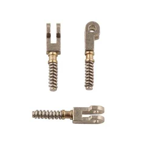 100pcs 2.7mm Head Width Two Teeth Eyeglasses Spring Insert Glasses Repairing Flex Temples Optical Frame Spring Hinge 1276#