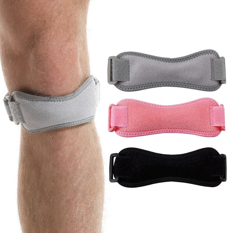 

Adjustable Silicone Gel Knee Tendon Strap Protector Knee Pad Patella Knee Cap Band Running Sport Cycling Gym Leg Support Supplie
