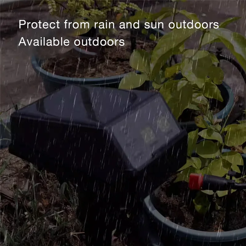 

AAAN-Automatic Solar Irrigation Timer Drip Water Pump Control System For Garden Lawn Pot Watering 2000Mah