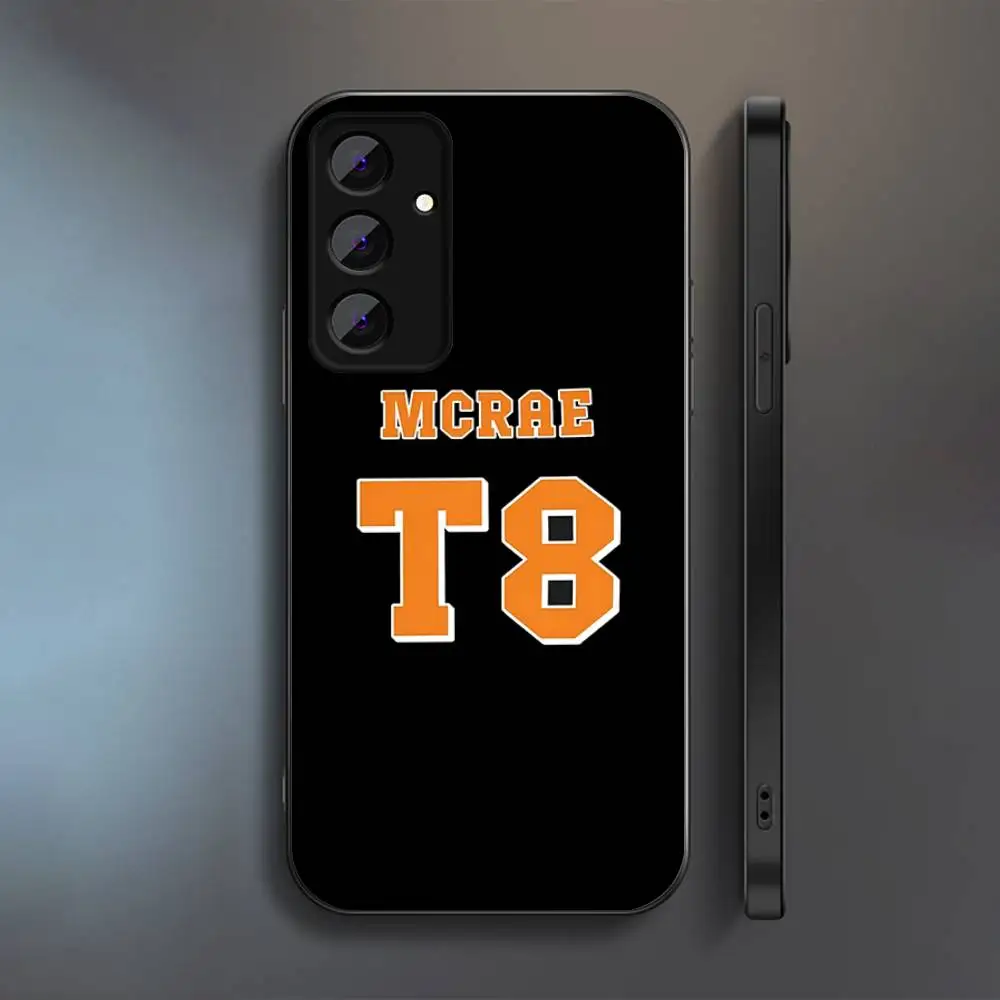 حافظة هاتف T-Tate قريبة جدًا لماذا M-McRae لهاتف Samsung S 25,24,23,22,30,21,10,9,Ultra,Plus,Lite,FE,4,5G حافظة سوداء ناعمة