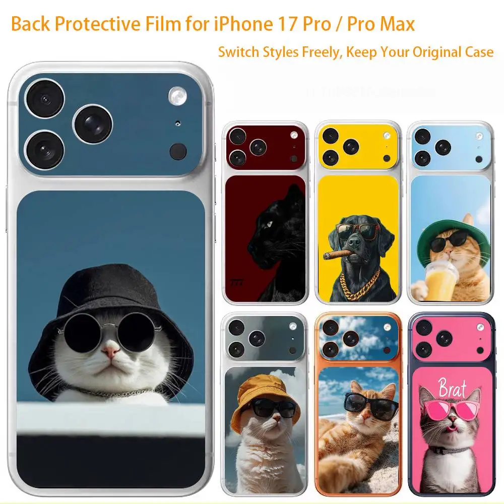 

Cool Critters Premium Skin Wrap for iPhone 17 Pro/Max, Back Frame Camera Protective Decal (Not Case)