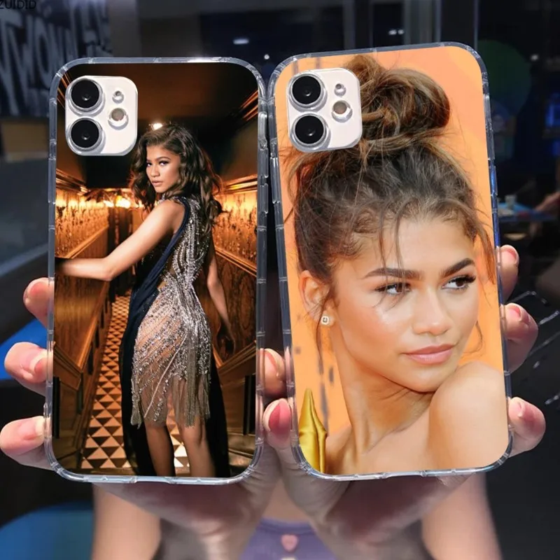 Fashion Zendaya Mobile Cell Phone Case for iPhone 15 14 13 12 11 XS X 8 7 6 Plus Mini Pro Max SE 2022 Clear Phone Cover Funda