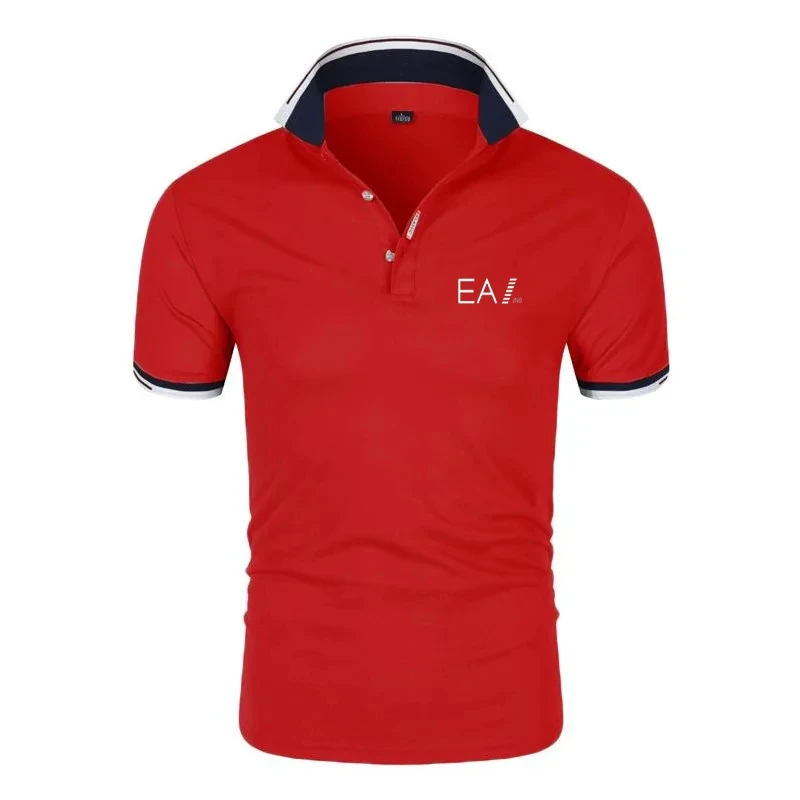 قميص بولو مطبوع عالي الجودة للرجال ، تيشيرت صيفي ، جيد التهوية ومريح ، قميص للعمل ، الأكثر مبيعًا ، الموضة