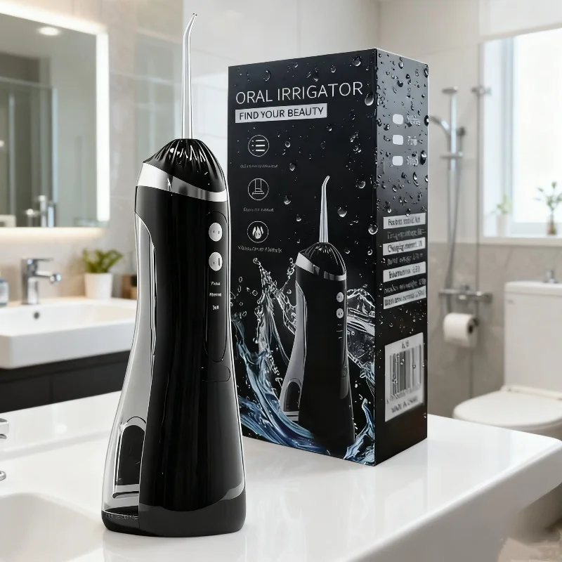 Portable Cordless Teeth Cleaning Machine Travel Oral Irrigator USB Rechargeable 3 Modes 4 Jet Tips Mouth Washing Machine