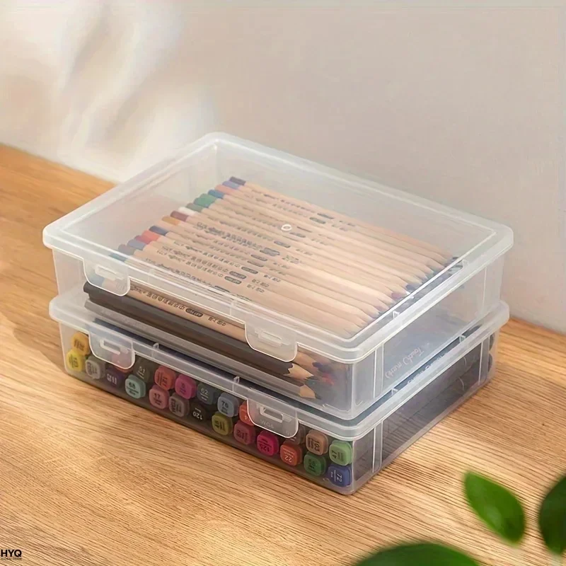 Estuche Transparente de Gran Capacidad para Lápices – Organizador de Marcadores y Lápices de Colores para Cuadernos de Dibujo, Pintura, Regreso a Clases