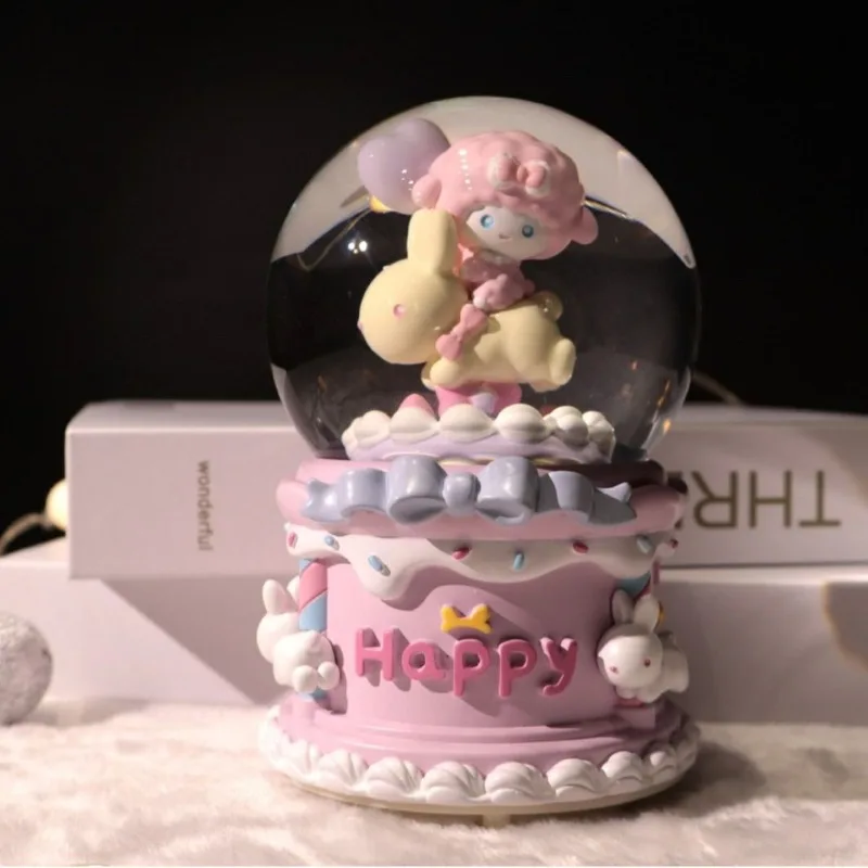 

My Melody Anime Kawaii Sanrio Ins Fashion Children Crystal Ball Decoration Cute Bedroom Music Atmosphere Pendant Christmas Gift