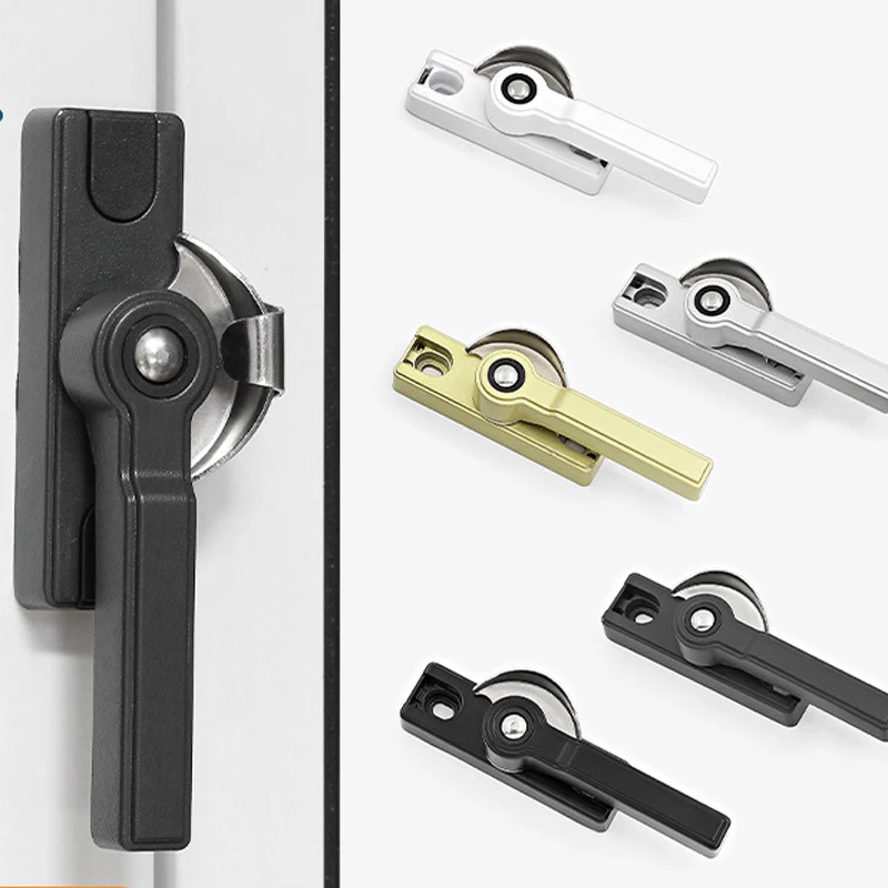 

Двусторонний регулируемый замок-полумесяц из нержавеющей стали и пластика для раздвижных дверей и окон, старинный стиль, защелка-фиксатор для окон