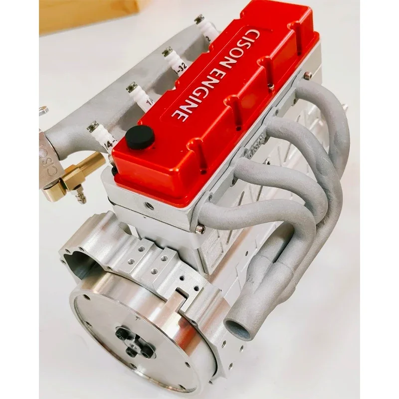 17cc Mini In-line Four-cylinder Gasoline Engine Model Is Suitable for DIY Assembly Car Model Ship Model Engine Enthusiasts Gift