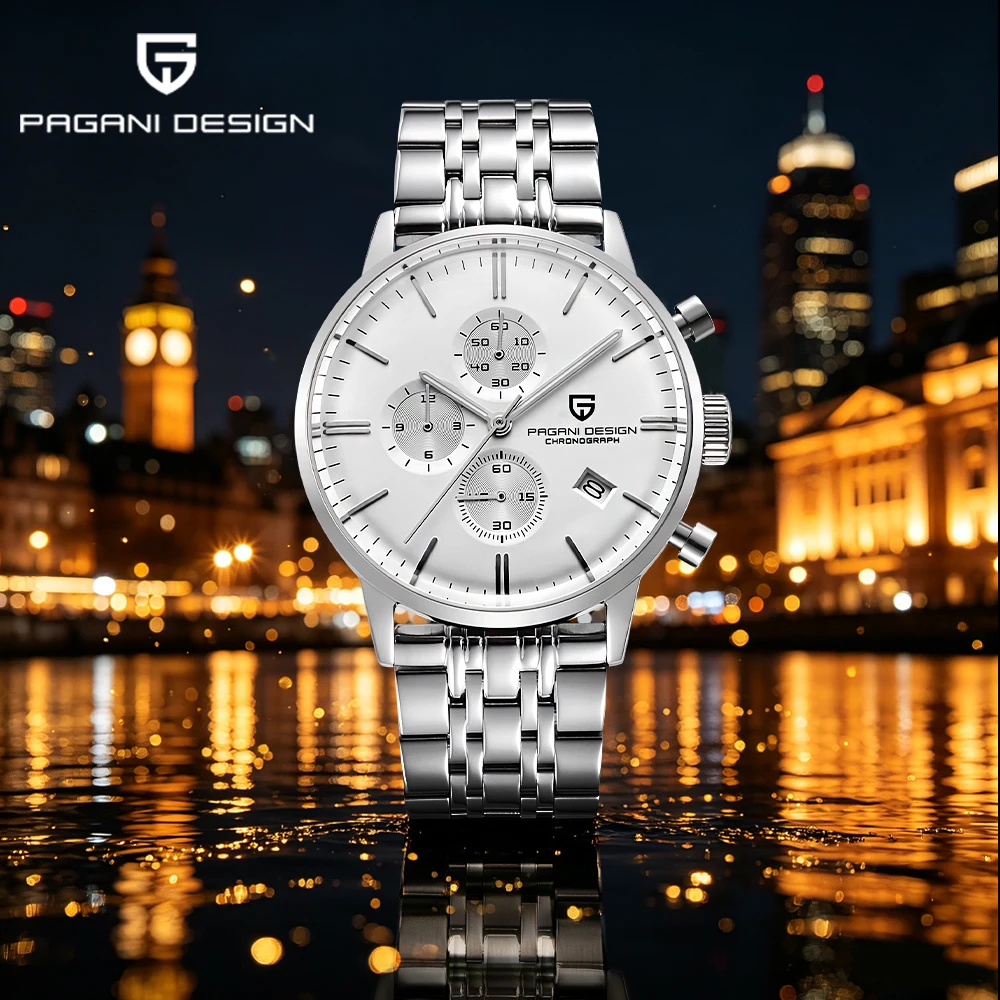 

2026Pagani design men's Watches Luxury Men's Quartz Watches top brand vk67 Chronograph Hardlex calendar waterproof Watch for men