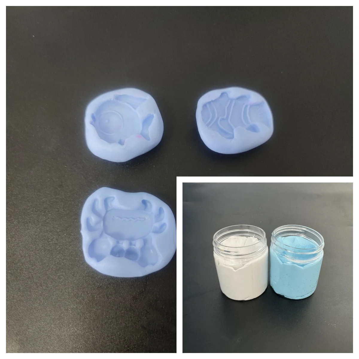 Tomar molde solo, argila, gel de silicone, recarga de argila, molde facial de armadura de desgaste, gel de silicone de molde flip, gel de silicone de pitada à mão, alimentos