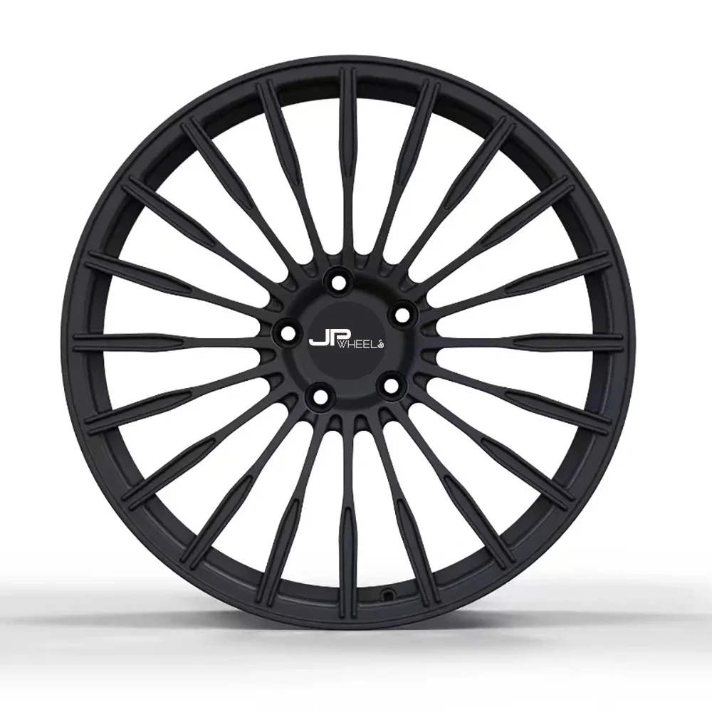 JPwheels Multi Spoke P orsche Black Coating Wheels ET45 5x130 Aluminum Alloy Car Wheels 22 Inch Car Rims #J05700