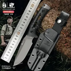 HX OUTDOORS DC53 Hunting Knife ,Survival Camping Knives Fulltang Knives Rescue EDC Fish Tool With Keydex Sheath Dropshipping