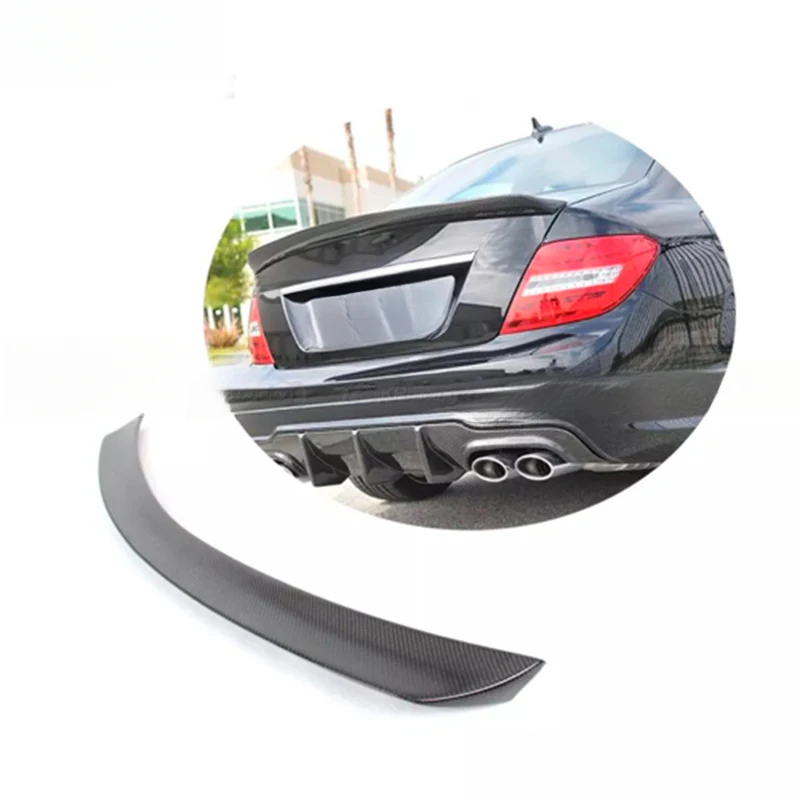 Hot selling Carbon Fiber Car Rear Spoiler for 2008-2011 C-class W204 C63