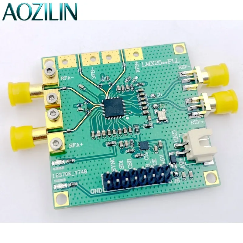 AOZILIN LMX2594 PLL Frequency Synthesizer Development Board 10M‑15GHz Microwave RF Signal Source Test Module