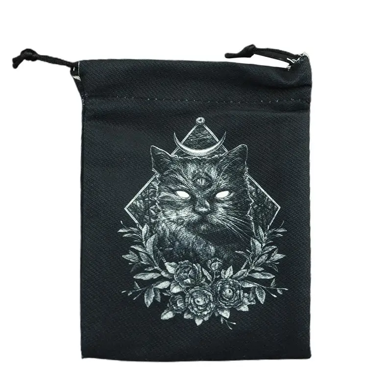 13x18cm Velvet Tarot Card Storage Bag Board Game Mini Drawstring Package Board Game Tarot Cards Storage Bags Table Deck Games