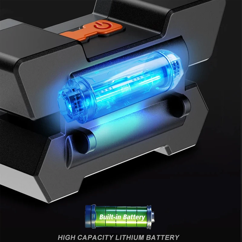 5 LED Flashlight Rechargeable with Built in Battery Strong Light Camping Adventure Fishing Head Light Headlamp