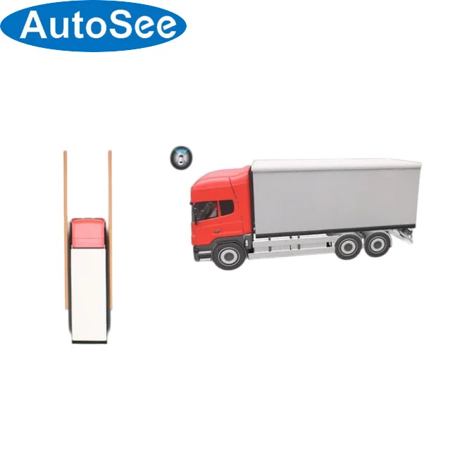Container truck 360-degree camera 3D bird panoramic blind spot monitoring front and rear side surround