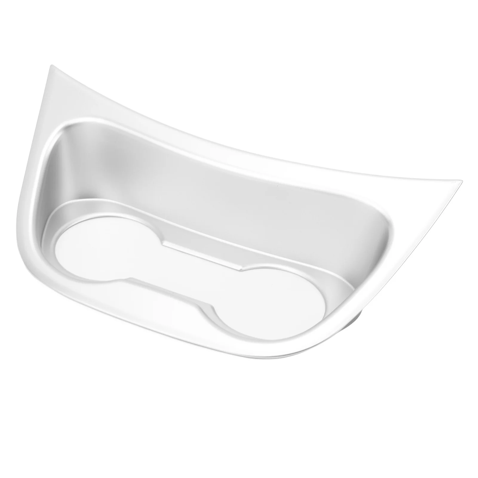 

1PC Front Cup Holder Cover Trim - Matt Plated, Strong Protection & Stylish Water Cup Holder Frame Replacement for Mercedes