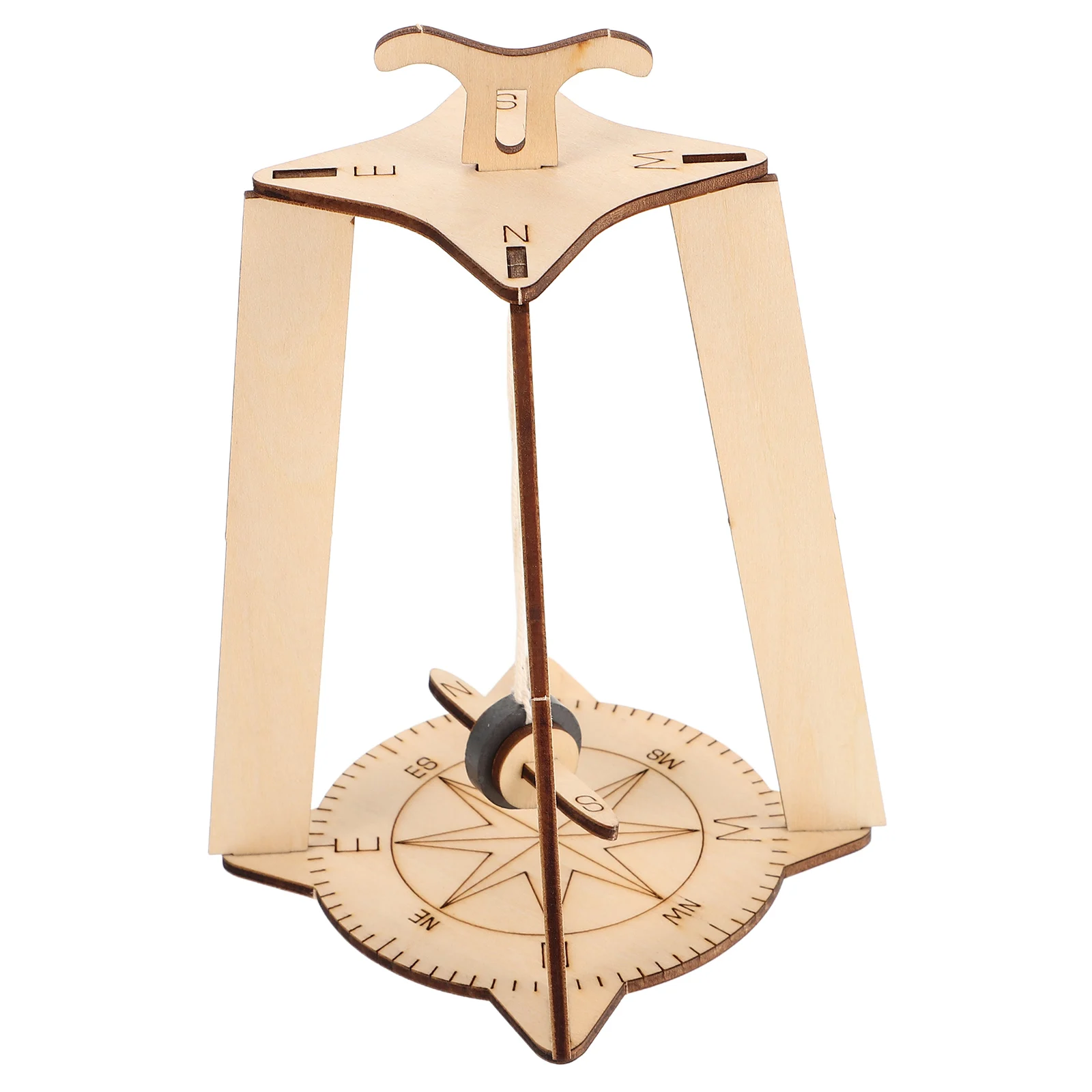 

Suspended Compass Science Kit Educational Toy Assembly Projects Wooden 3D Puzzle Stem Craft Build Learn Lever Arm Force Kids