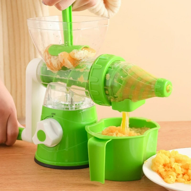 Hand Crank Full-function Juicer Household Portable Cooker Manual Juicer Freshly Squeezed Food Grade