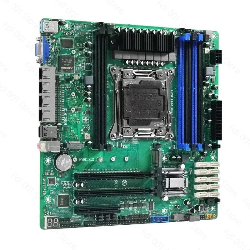 C612 nas motherboard E5-V3V4 2.5G LAN port 10sata ECC memory PCIE split