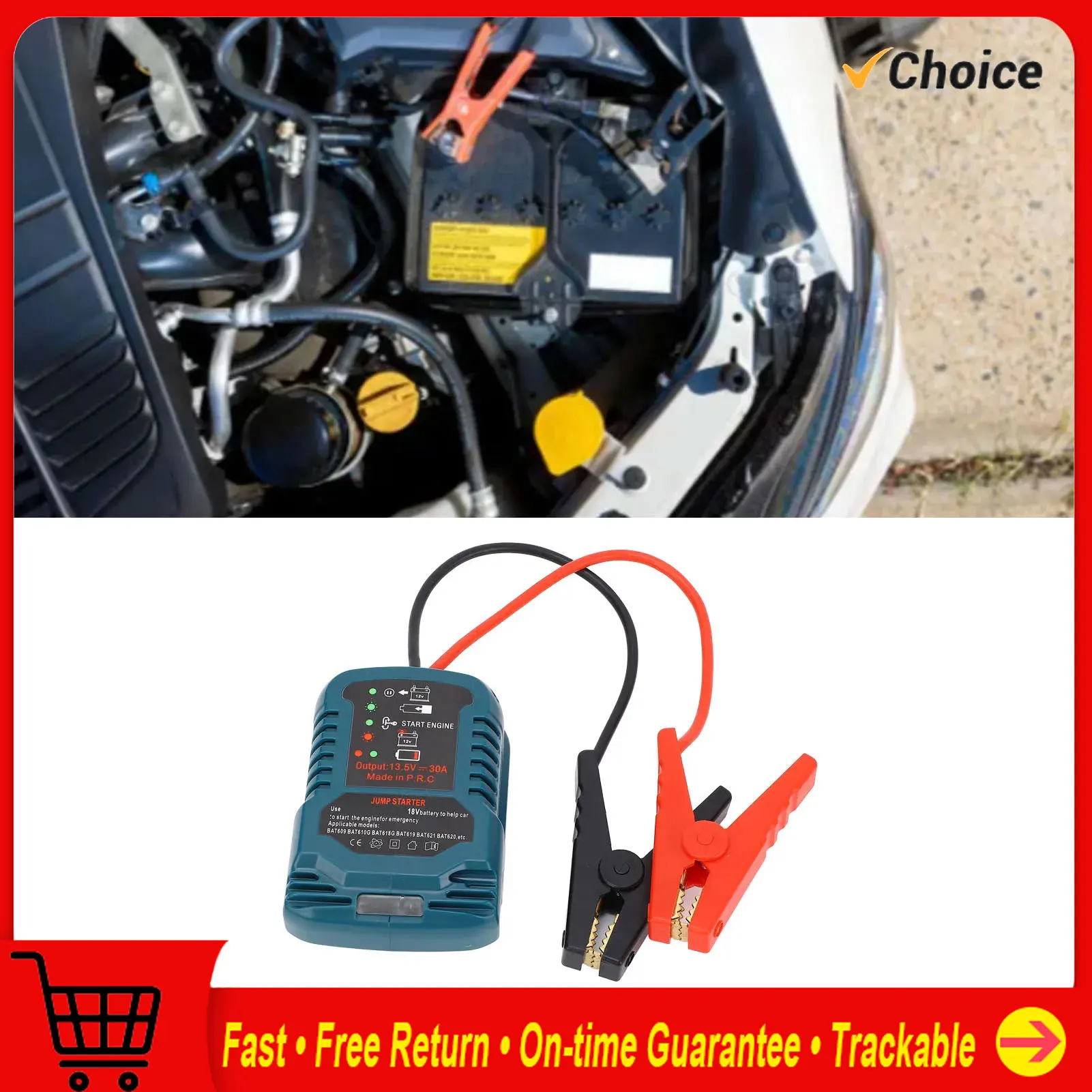 

Автомобильный стартер, портативный аварийный мобильный источник питания 12 В для BL1815N BL1830 BL1840 BL1850B, литий-ионный аккумулятор 18 В