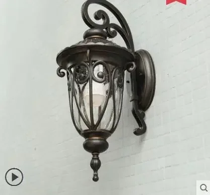 European Outdoor Wall Lamp Retro outdoor waterproof wall lamp balcony corridor door wall lamp