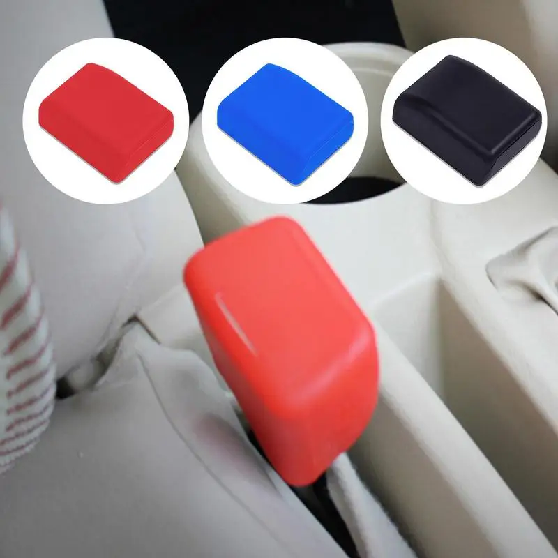 Universal Auto Safety Belt Buckle Holder Silicon Seat Belt Buckle Protective Cover Auto Car Seat Belt Buckle Holder Car Accessor