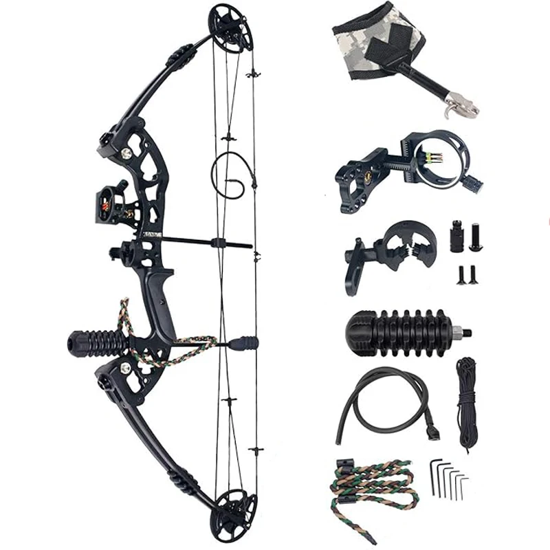 

M131 Compound Bow 20-55lbs 24"-29.5" Archery Hunting Equipment Max Speed 310fps with Accessories Right Left Handed