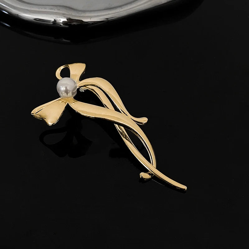 ファッショナブルでエレガントな合金製リボンヘアクリップ、馬の束ね髪クリップ、女性用ヘッドウェア、ポニーテールホルダー、ヘアアクセサリー